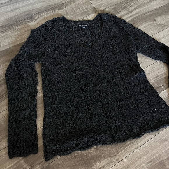 Dark grey American eagle knit sweater - Picture 1 of 2